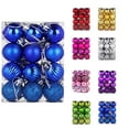 thumbnail image 4 of NWOKYZGH 24pcs Small Christmas Ball 1.57" Ornaments Shatterproof Christmas Decorations Tree Balls Pastel Tree Ornaments Pendant, 4 of 4