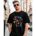 thumbnail image 1 of Camisetas de manga corta con garra de animal para hombre, camisetas de cuello redondo, 1 of 8