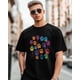 thumbnail image 1 of Camisetas para hombre, camisetas de manga corta con garras de animal, camisetas de cuello redondo, camisetas casuales holgadas para adolescentes y niños., 1 of 8