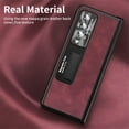 thumbnail image 4 of Tarise All-inclusive Cover Case for Samsung Galaxy Z Fold 4 5G 2022, Wireless Charging Camera Lens Protector Screen Protector Magnetic Hinge Protection Drop-Proof Shockproof Kickstand Case, Winered, 4 of 8