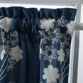 thumbnail image 6 of Short Blackout Curtains for Living Room Bedroom, 54 x 24 inches Window Treatment Small Panels Kitchen Cabinet Half-curtain Dustproof Cafe Drape (Navy Blue), 6 of 9