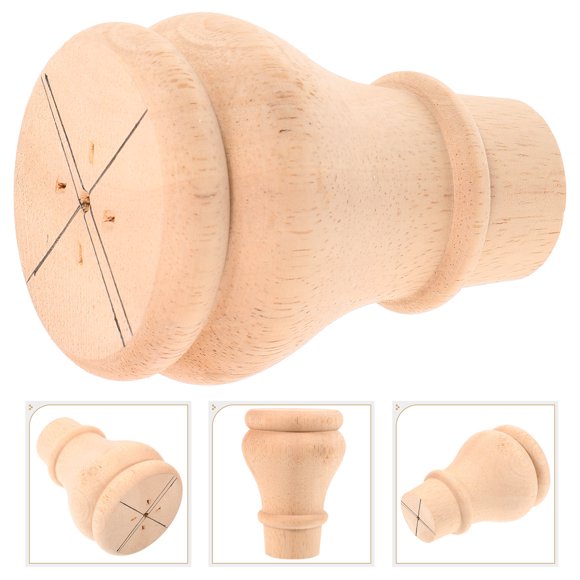 FESTFENDS Khaki Wooden Leg 1Set for Furniture Home Use European Design
