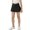 Black, variant on Sherrylily Girls Sport Skirts with Pockets Shorts Cross High Waist Tennis Golf Solid Cute Athletic Skirt