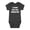 HEATHER CHARCOAL, variant on - A Mom and Dad Production Baby Graphic One Piece