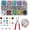Mix, variant on 200 Sets Snap Buttons Kit with Fastener Pliers Press Tool - 800 count 9.5mm Snap Fasteners for DIY Crafts, Clothing, Hats, Sewing, and Fabric Projects (Colorful1)