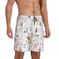 thumbnail image 2 of Wukai Fall Rabbit Men’s Short Pajama Pants With Pockets Soft Sleep Pj Shorts for Men-Small, 2 of 6