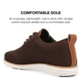 thumbnail image 3 of Vance Co. Mens Ezra Wide Width Tru Comfort Foam Knit Wingtip Dress Shoe, 3 of 7