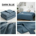thumbnail image 6 of ESULOMP Cooling Blanket for Hot Sleepers, 71"x79" Breathable Summer Blanket, Cooling Thin Blankets for Night Sweats, Lightweight Double Sides Cooling Blankets, Blue, 6 of 9