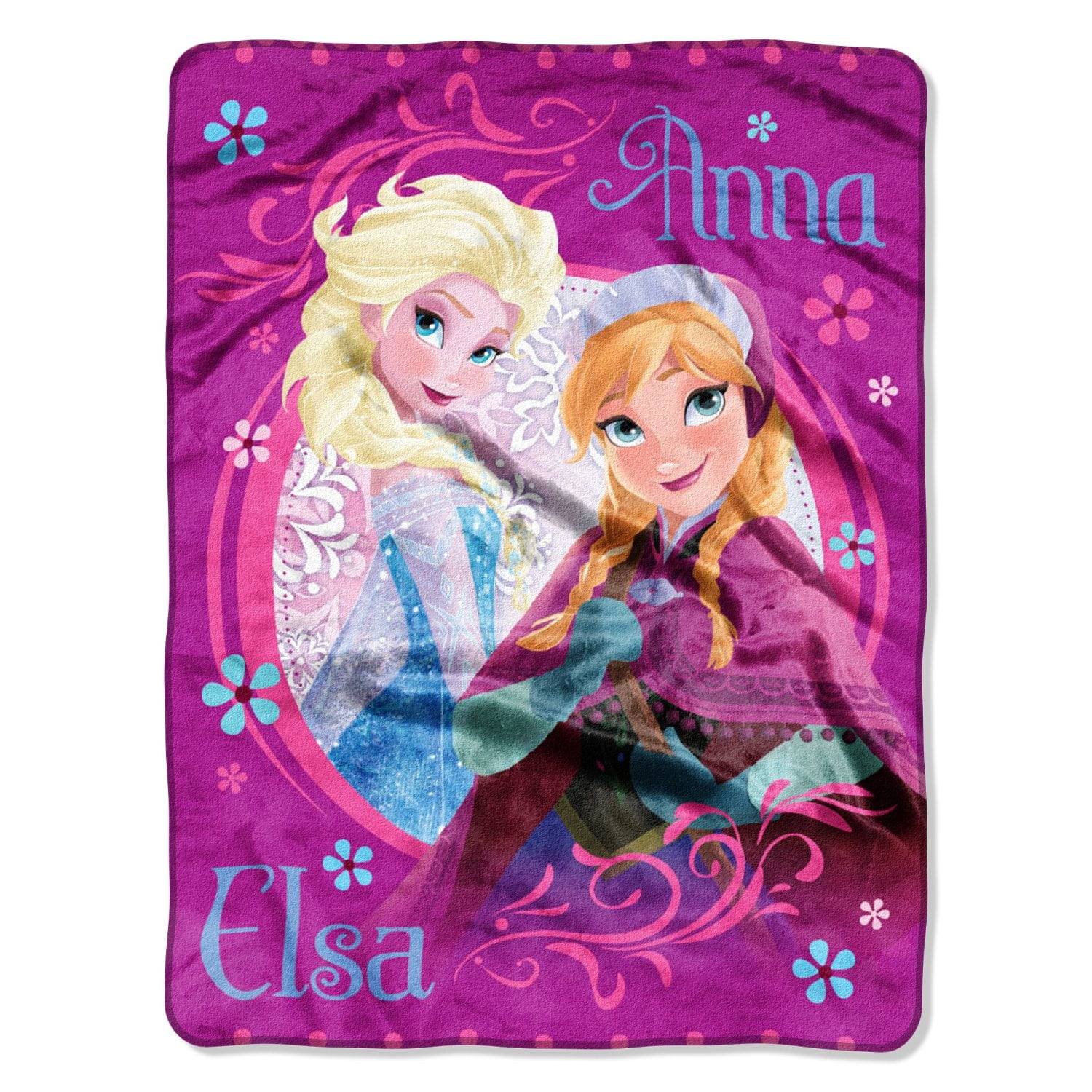 Details about   Disney Frozen Fleece Large 45"X55" Throw Blanket Elsa Sister Adventure Amazing 