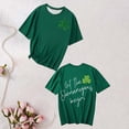 thumbnail image 6 of Uootdi Women's St Patrick's Day T-Shirt Lucky Irish Shamrock Clover Graphic Short Sleeve Crewneck Casual Tees Tops Gift, 6 of 7