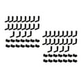 thumbnail image 3 of WORGEOUS 40 Pcs 1 Set L-Shape Inside Corner Connectors Joint Brackets with Screws (Black), 3 of 8