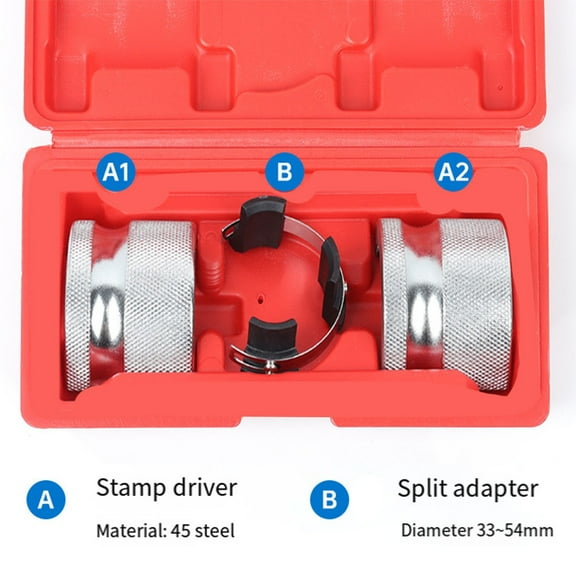 TOP! Motorcycle Fork Seal Driver Tool Set Accessories Adjustable Portable with Box for Dirt Bikes