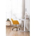 thumbnail image 6 of JINS & VICO Modern Teddy Residential Lumbar Support and Swivel Office Chair, Yellow, 6 of 9