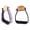 Purple, variant on Horse Western 5" Barrel Racer Pink Engraved Aluminum Angled Show Stirrups 51140PK