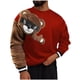 thumbnail image 2 of Blusas y camisas de manga larga con cuello redondo para hombre, estilo casual, con bloques de color, cuello redondo, manga larga, estilo jersey, blusa de poliéster para hombre., 2 of 8