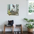 thumbnail image 3 of Art.com Window Washer, September 17,1960 Stretched Canvas Print Wall Art by Norman Rockwell, 30" x 30", 3 of 4