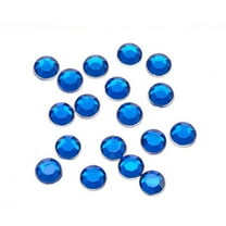 Rhinestones Round 7mm 32/Pkg-Dark Sapphire