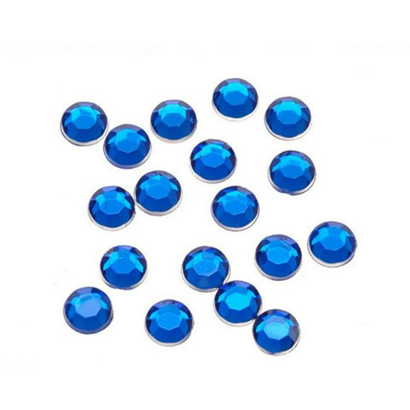 Rhinestones Round 7mm 32/Pkg-Dark Sapphire