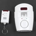 thumbnail image 3 of 2X Home Security Alarm System Wireless Detector +4X Remote Controllers Pir Infrared Motion Sensor Wireless Alarm Monitor,2 x sensor (no battery) 4 x remote control (with power) 2 x bracket,white, 3 of 8