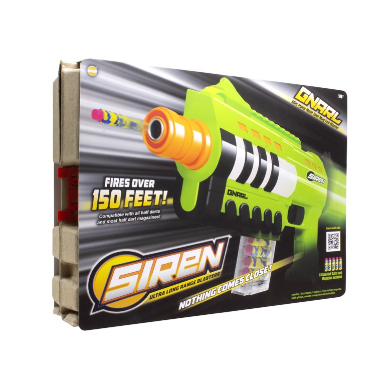 Siren Gnarl Bolt Blaster - Indoor and Outdoor Play for Age 14