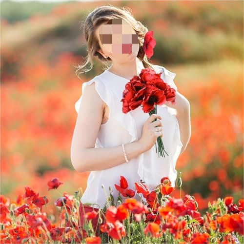 Set of 150 Red Poppy Artificial Flowers Fake Flowers Poppies Head Fake Wildflowers with 6 Inch Flower Branch for Memorial Veterans Day Remembrance Sunday Bouquet Corsages Home Kitchen Decor$$