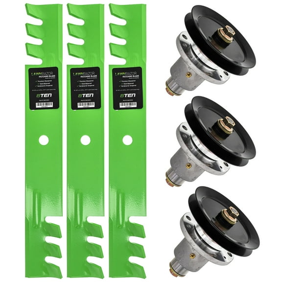 8TEN Spindle Toothed Blade Kit for Exmark Lazer Z HP MK1002074