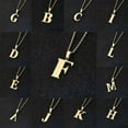 thumbnail image 2 of HOOUN 316L Stainless Steel Silver Gold A to Z Letters Pendant Chain Necklace Jewelry-Gold-GOLD R, 2 of 7