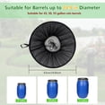 thumbnail image 2 of 2Pcs Mesh Cover for Rain Barrels, Pop Up Rain Barrel Net Cover with Drawstring, Water Collection Buckets Cover, Rain Barrel Netting Screen to Block Leaves and Debris Falling in (24.8inch), 2 of 7