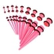 thumbnail image 5 of 18 piezas Kit de estiramiento de medidores de oreja Tapones Taper 14G-00G Expansores Piercings Joyería - , 14g-00g Rosa, 5 of 5