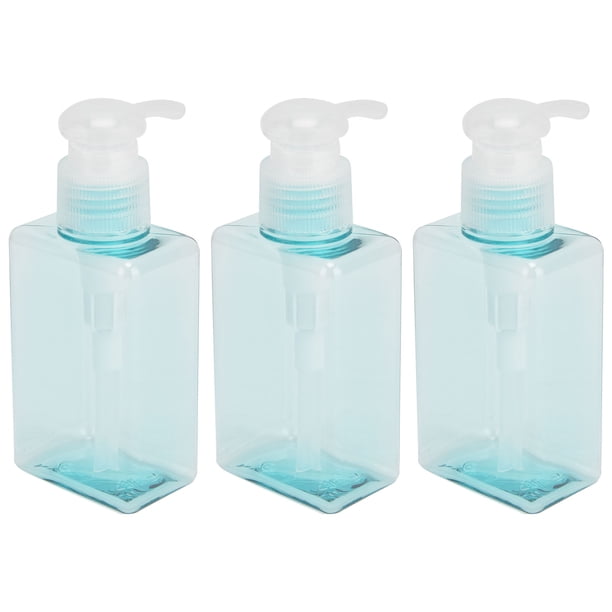 Botella Dispensadora de jabón ANGGREK 3 Botellas Reutilizables 100 ml transparente Azul