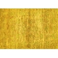 thumbnail image 1 of Ahgly Company Machine Washable Indoor Rectangle Abstract Yellow Modern Area Rugs, 3' x 5', 1 of 4