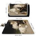 thumbnail image 2 of WYYP Cat Dog Square Outdoor Picnic Blanket for Camping Park Beach Grass, Foldable Lightweight Waterproof Beach Blanket for Travel Hiking 58.3x58.3in, 2 of 6