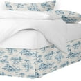 thumbnail image 1 of Auclair Blue Platform Bed Skirt Full 15" Drop, 1 of 4
