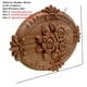 thumbnail image 3 of Flower tallado Apliques de madera natural for muebles Muebles sin pintar Molduras de madera Descalen Estatuilla decorativa, 3 of 7