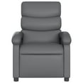 thumbnail image 3 of vidaXL Recliner Chair Gray Faux Leather, 3 of 6