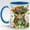 Accent Mug - As image, variant on Stained Glass Highland Cow Ceramic Mug - Shamrock Irish Art Coffee Cup, Faux 3D Jewel Tone Design Mug, St Patrick's Day Lucky