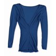thumbnail image 2 of Free People T-Shirt Basique à Yeux Larges pour Femmes, Bleu, Petit, 2 of 2