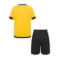 thumbnail image 2 of Yruioon Boys Girls Football Basketball Uniform Soccer Jerseys Short Sleeve Sport T-Shirt and Shorts Yellow 22, 2 of 7