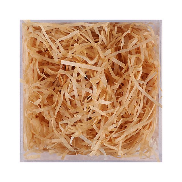 1 Pack Lafite Paper Raffia Multifunction Craft Filler Colorful Shredded Box Packaging Decoration Practical Wedding Party Easter New Year Light brown