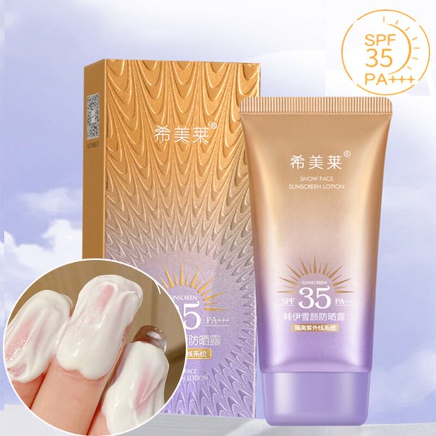 Crema solar para el cuerpo y la cara, protector solar impermeable, blanqueador, aislamiento, bloqueador solar, crema protectora para la piel, crema de protección Facial antisolar Fivean unisex