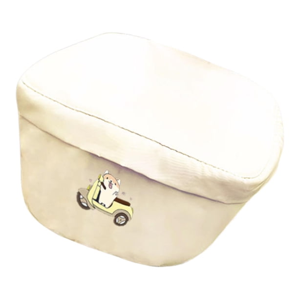 Funda para cesta de bicicleta, impermeable, para bicicleta, de tela Oxford, protección , con tapa y cubierta antipolvo, forro para cesta Beige