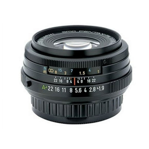 Lente limitada Pentax SMCP-FA 43 mm f/1.9 con estuche y parasol negro