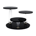 thumbnail image 1 of jifeng Round Acrylic Finger s Riser 3 Layer for Rocks Small Cake Display Jewelry Black, 1 of 9