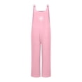 thumbnail image 4 of Laipiong Jumpsuits for Women 2026 Summer Casual Fashion Floral Print Suspender Sleeveless Overalls with Pockets Dressy Beach Vacation Outfits, 4 of 4