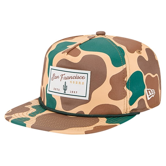 Men's New Era  Camo San Francisco 49ers Duck Rope 19TWENTY Snapback Hat