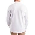 thumbnail image 2 of Men's Cutter & Buck White Oklahoma Sooners Advantage Eco Tri-Blend Pique Long Sleeve Polo, 2 of 2