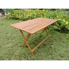 International Caravan Rectangular Hardwood Folding Dining Table International Caravan Rectangular Hardwood Folding Dining Table