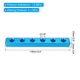 thumbnail image 2 of Uxcell 6 Way 9 Port Air Manifold, G1/4 Inch" Air Hose Inline Manifold Block Splitter, Blue, 2 of 6