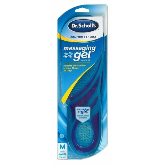 Dr. Scholl's Comfort & Energy Men's Massaging Gel Insoles 2 ct, 3 Pack