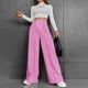 thumbnail image 1 of WILLBEST Pantalones Casuales de Mujer de Cintura Alta, Versátiles, Cómodos y de Pierna Ancha para Otoño E Invierno. Grande, 1 of 8